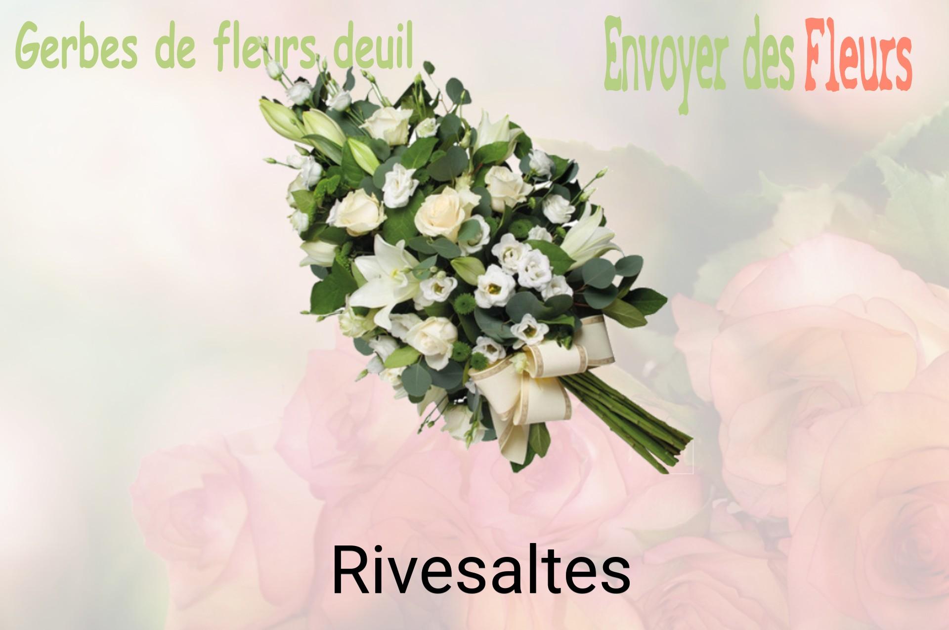 Gerbe de fleurs de deuil livrée à Rivesaltes